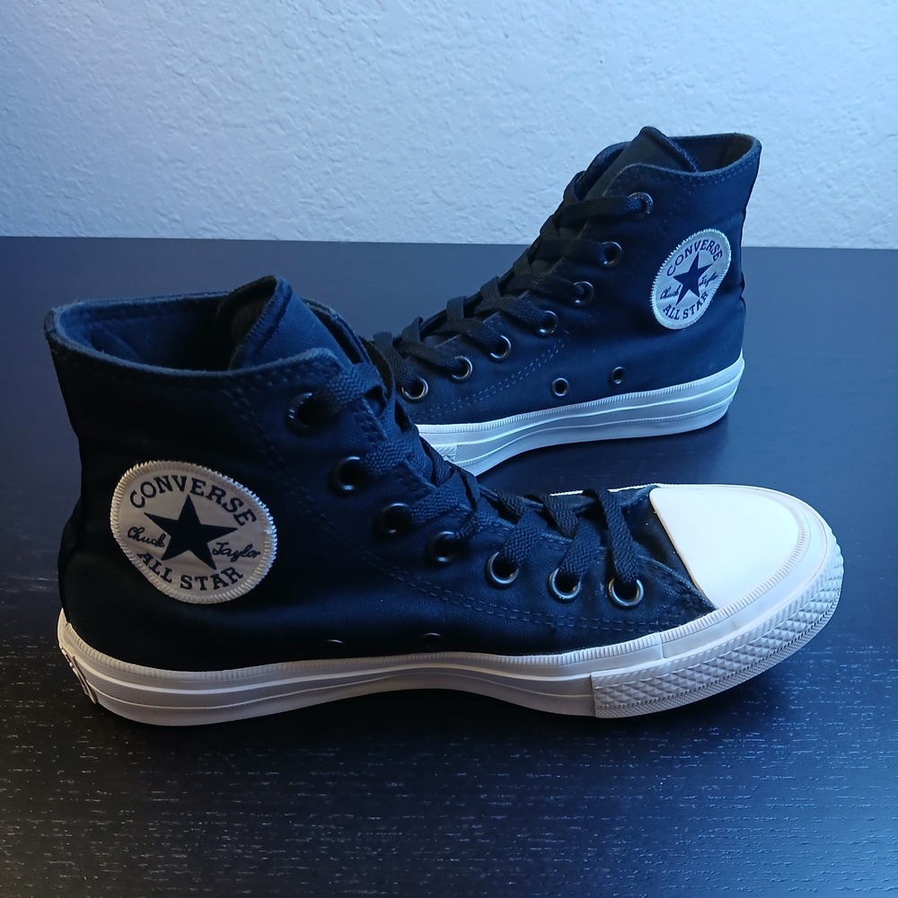 Converse Chuck Taylor All Star II High Top Black Sneakers Men's 4.5 Women 6.5